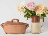 RESERVED CS 19th century Provencal tureen - terracotta 13"