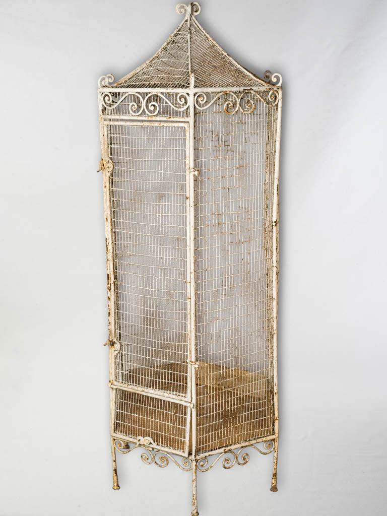 Vintage wrought iron aviary