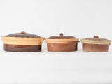 RESERVED CS 3 antique French casserole dishes