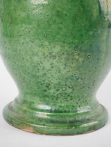 Large antique French vase from Vallauris - green 12½"