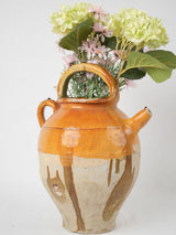 Nineteenth-century glazed French pottery cruche