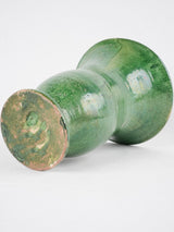 Elegant emerald French terracotta vase