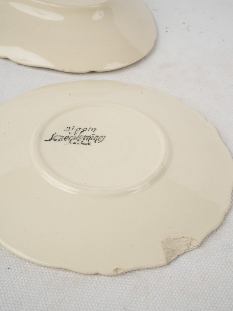 Decorative antique ceramic platter