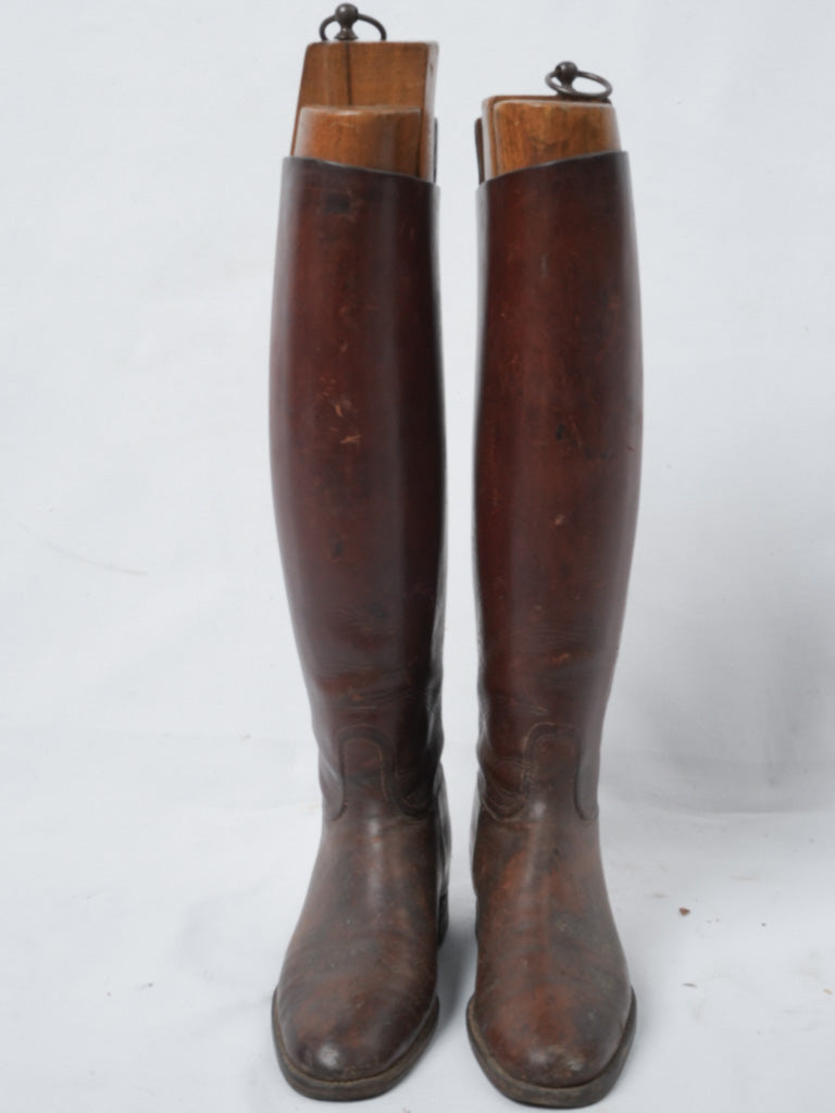 Vintage men's equestrian footwear from France