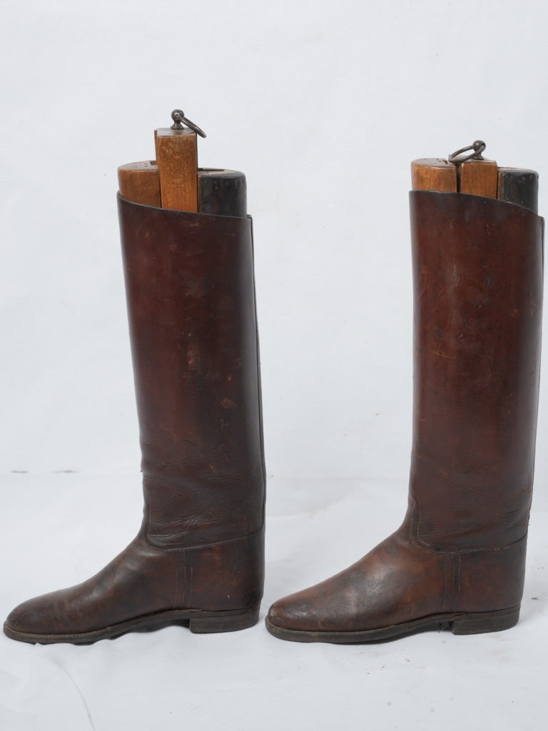 Authentic 19th-century men's riding boots