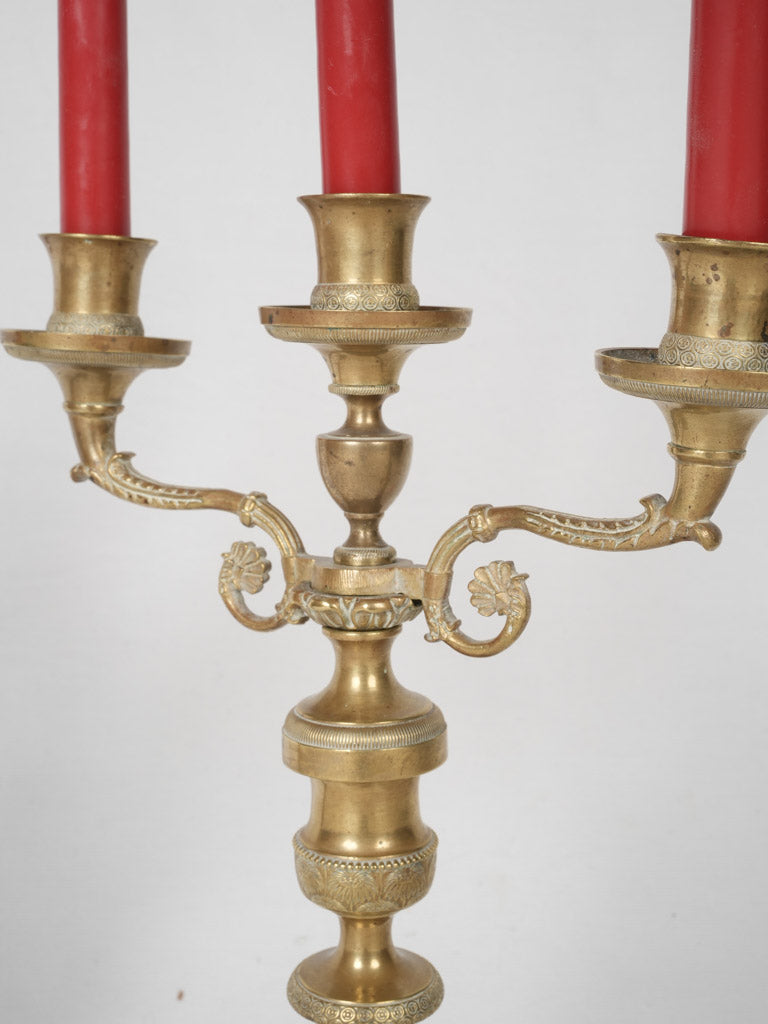 Classic bronze Restoration candle holders