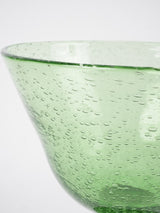 Vintage Biot glass stemmed bowl 11"