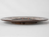 Vintage round platter w/ pretty decoration - Biot 13"