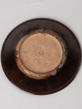 Vintage round platter w/ pretty decoration - Biot 13"