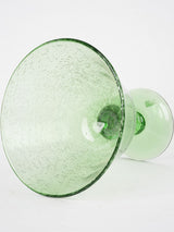 Vintage Biot glass stemmed bowl 11"