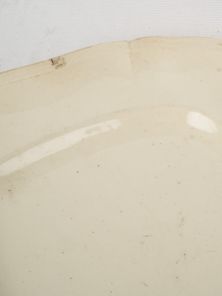 Exquisite hand-painted rectangular platter
