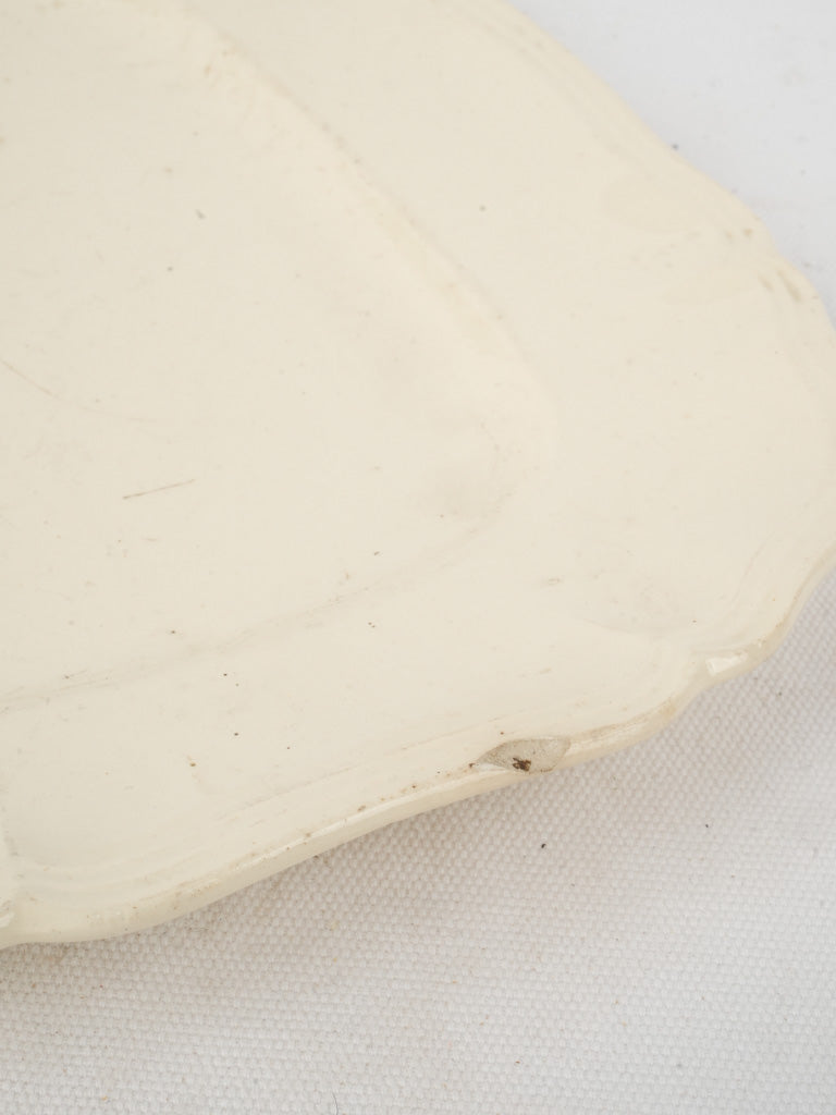 Authentic vintage faience platter