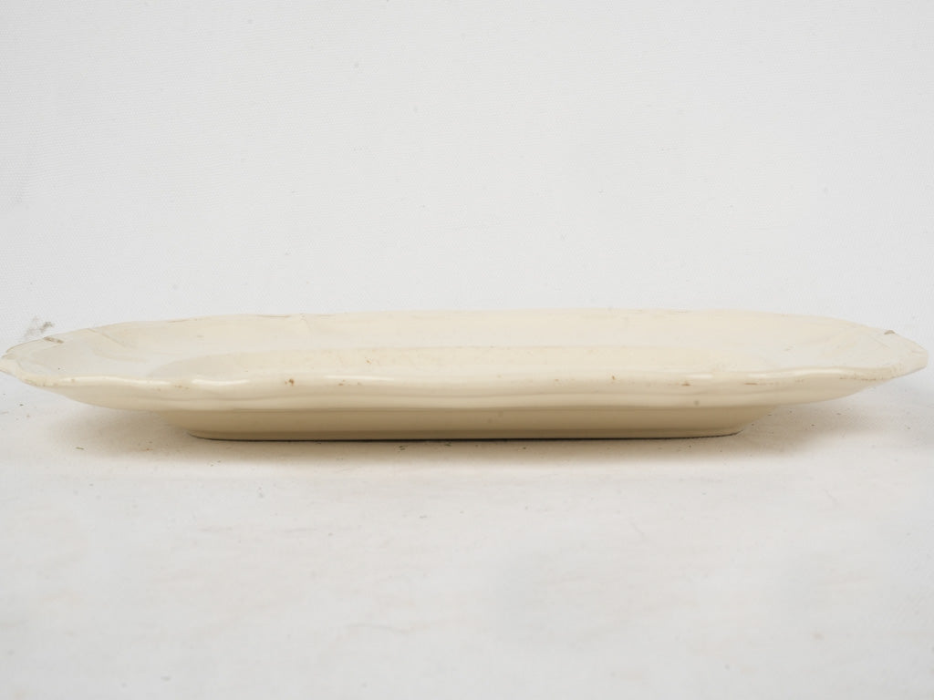 Timeless French earthenware platter