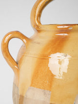 French pottery yellow splash aesthetic cruche