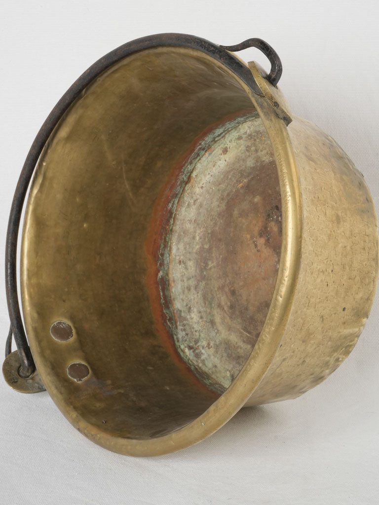 Classic 19th-century hearth cooking cauldron