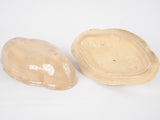 Antique French Dieulefit pale yellow tureen with lid - 6"