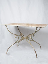 Rustic wrought iron French garden table