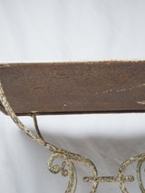 Rusty rectangular wrought iron table