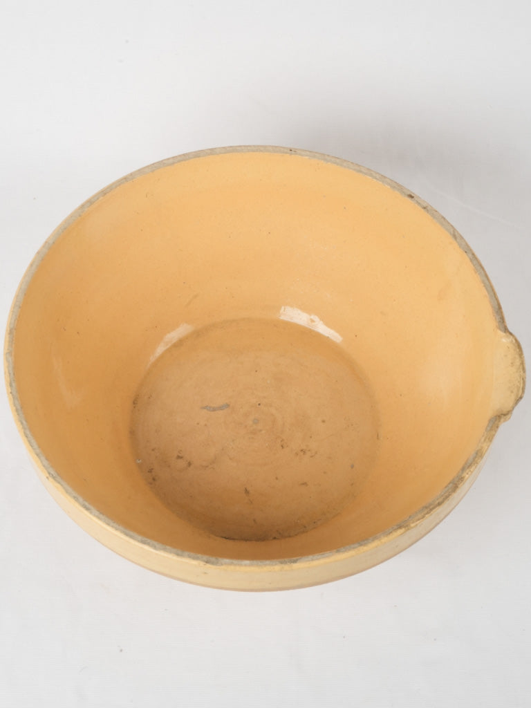 Time-worn large decorative Tian bowl