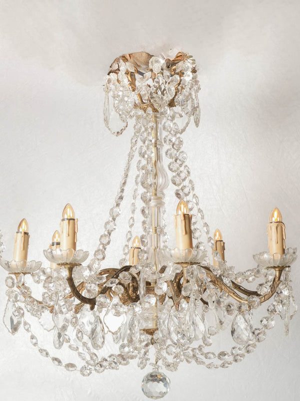 Vintage antique French crystal chandelier