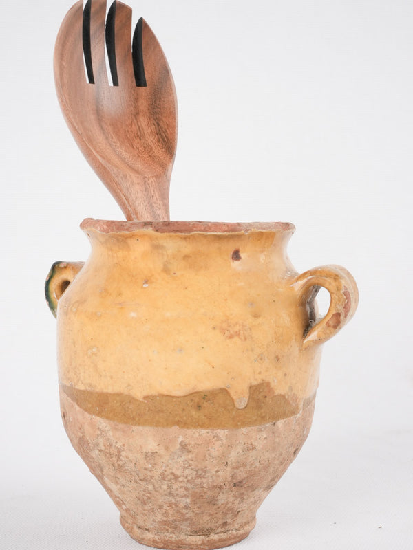 Antique French petite confit pot - 5½"