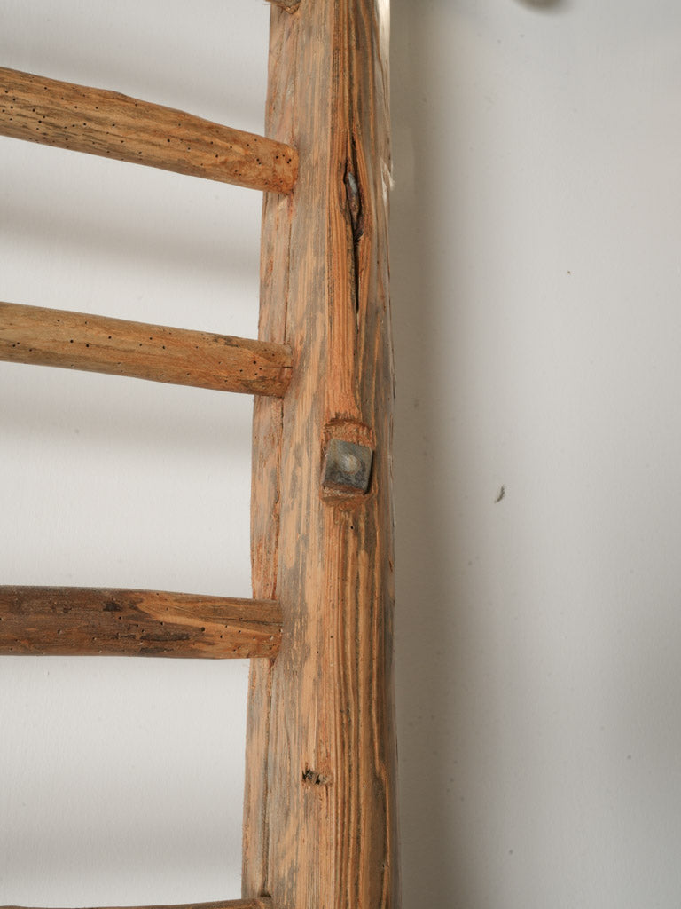 Early 20th Century Farm Hay Rack Repurposed  As Rustic Towel or Linen Holder - 107½"