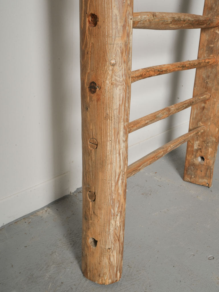 Early 20th Century Farm Hay Rack Repurposed  As Rustic Towel or Linen Holder - 107½"