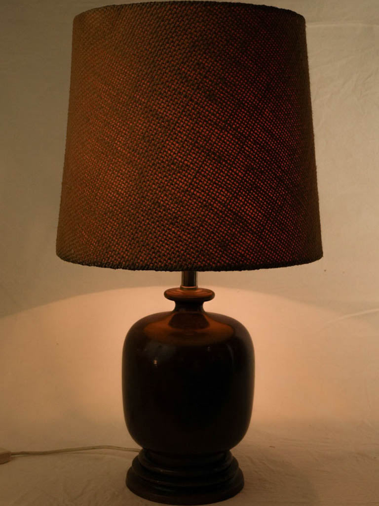 Textured rustic ceramic table lamp  