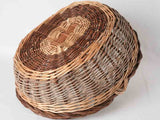 Very large wicker harvest basket 20½"