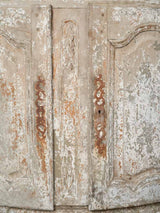 Authentic Provençal distressed oak cabinet
