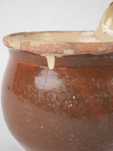 Aged terracotta Provencal milking jug