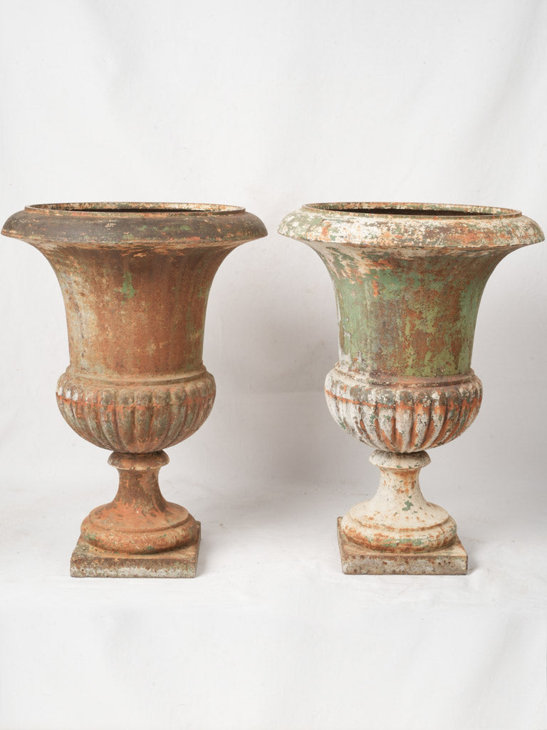 Classic Roman-inspired decorative urns  