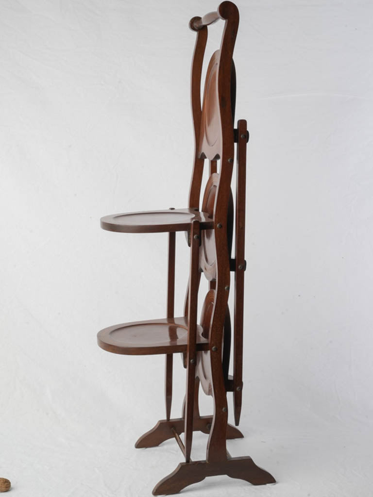 Shiny finish antique serving stand  
