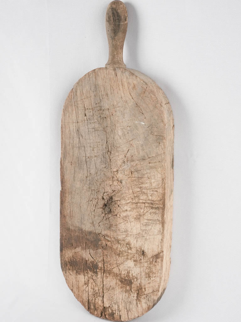 Rustic antique French cutting board - oval 24"