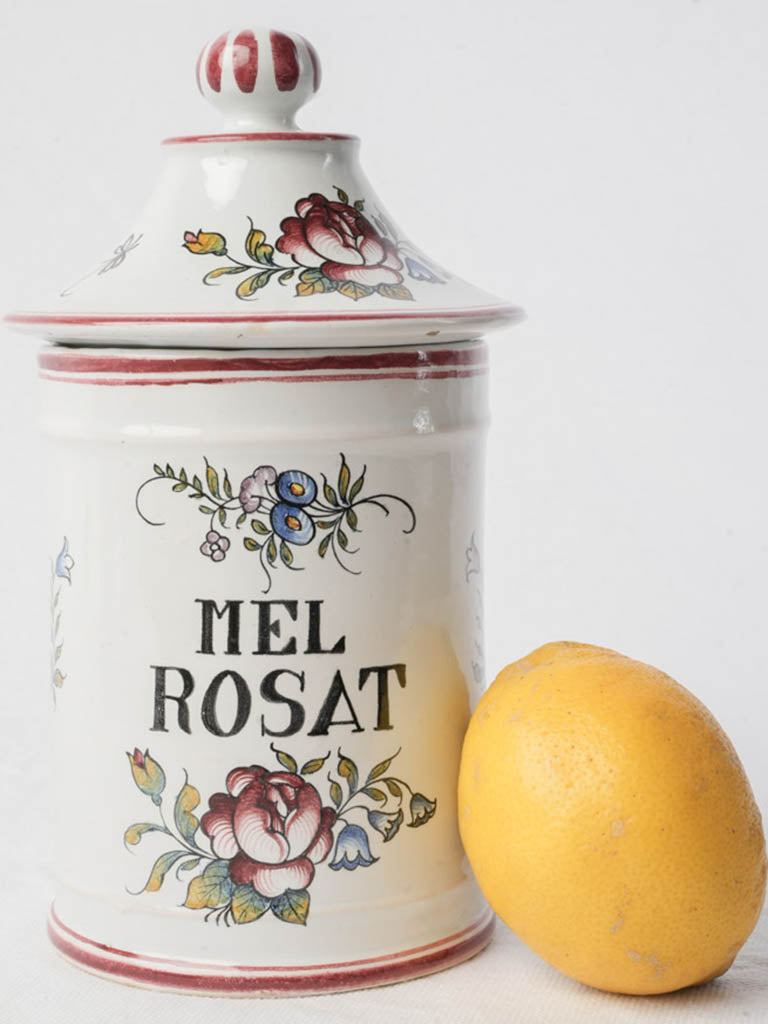 Hand-painted Léon Warin pharmacy vessel  