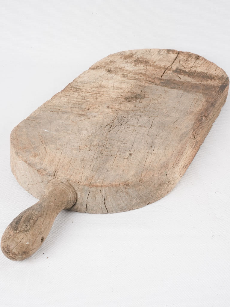 Rustic antique French cutting board - oval 24"