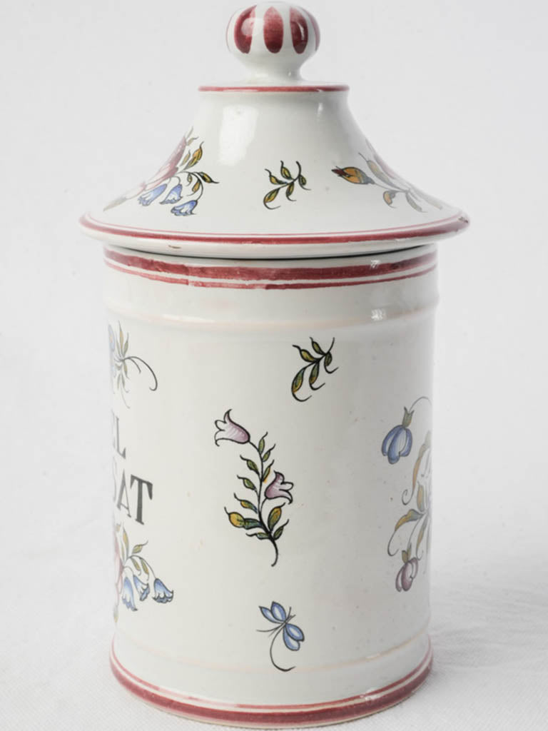 Mid-century signed ceramic container  
