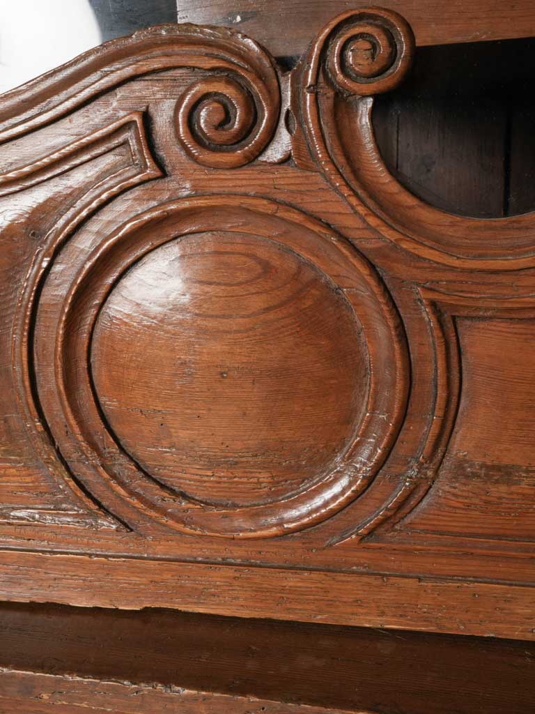 Early 19th-Century Beautiful Provençal Walnut Two-Part Buffet w/ Vitrine - 92½"