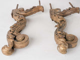 Collection of salvaged iron elements / brackets - 18th century Louis XV - 22¾"