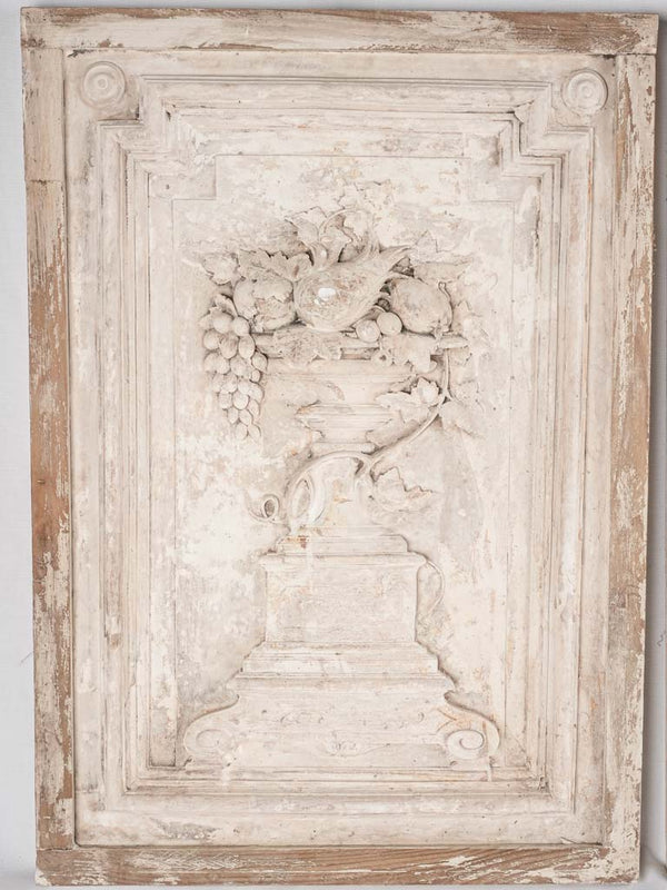 Antique white patina decorative panels