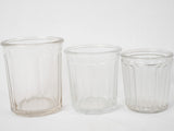 Rustic French provincial glass containers
