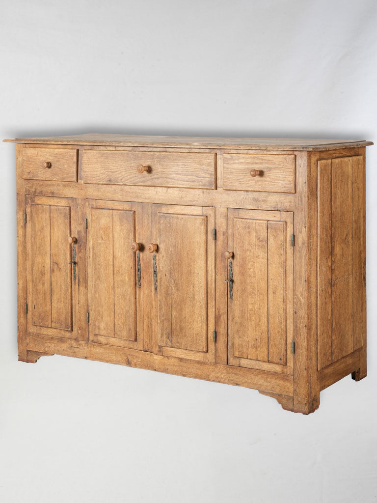 1950s Shallow French Oak Cabinet w/ Warm Patina - 38¼" x 62½"