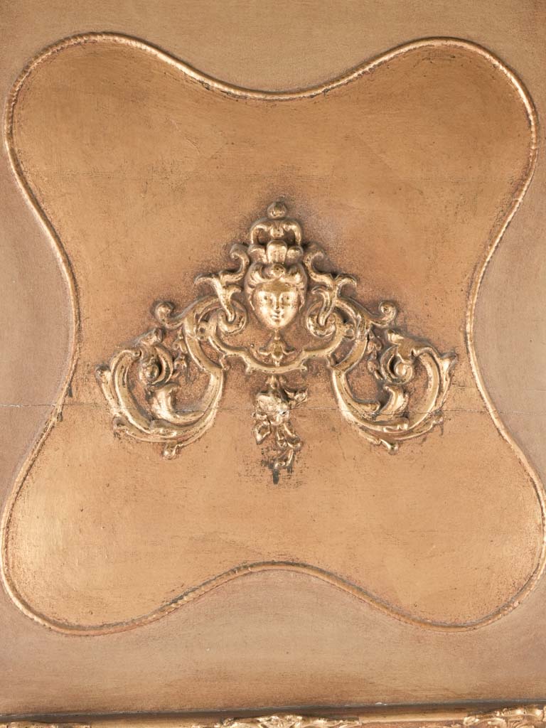 Large gold trumeau mirror 58" x 25½"