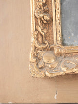 Large gold trumeau mirror 58" x 25½"