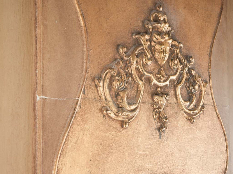 Large gold trumeau mirror 58" x 25½"