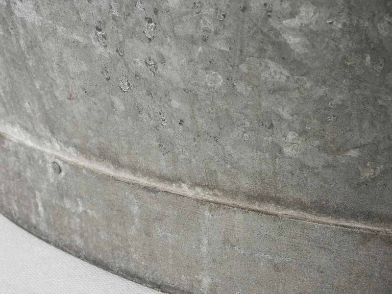 Huge vintage zinc basin - oval 32¼"