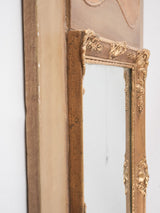 Large gold trumeau mirror 58" x 25½"