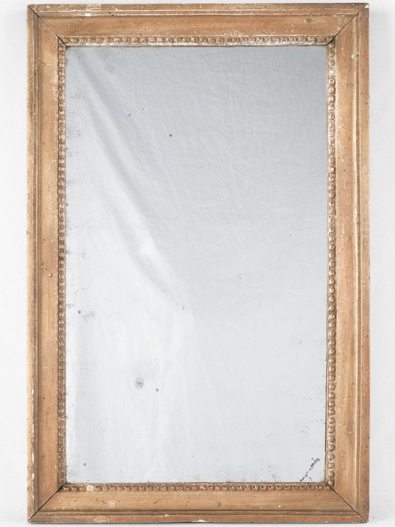 Rectangular Louis XVI mirror w/ timeworn frame 24¾" x 16¼"