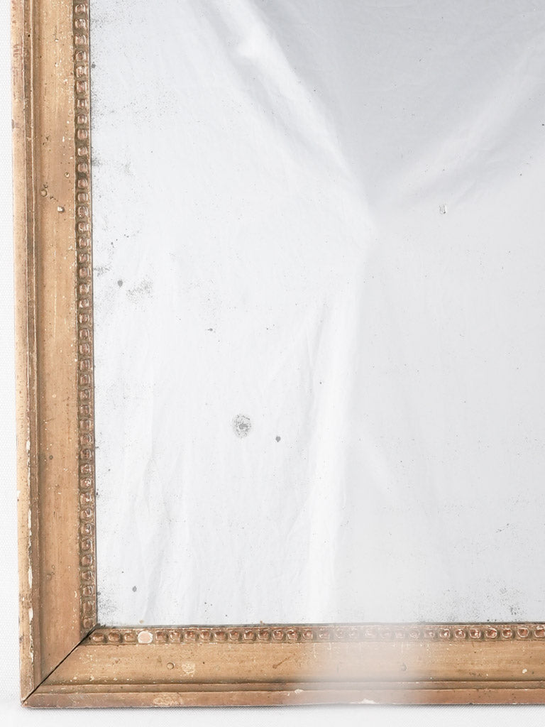 Rectangular Louis XVI mirror w/ timeworn frame 24¾" x 16¼"