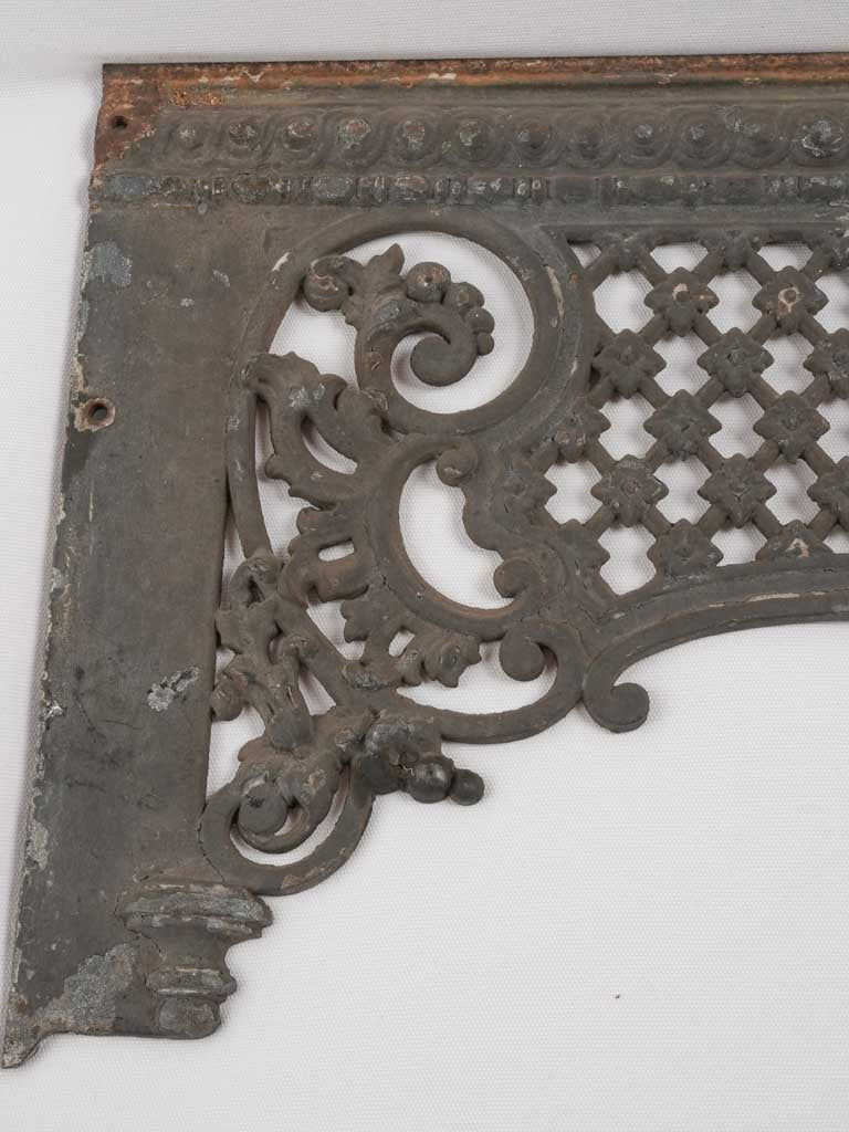 Cast iron salvaged window trim - 19th century 51¼"
